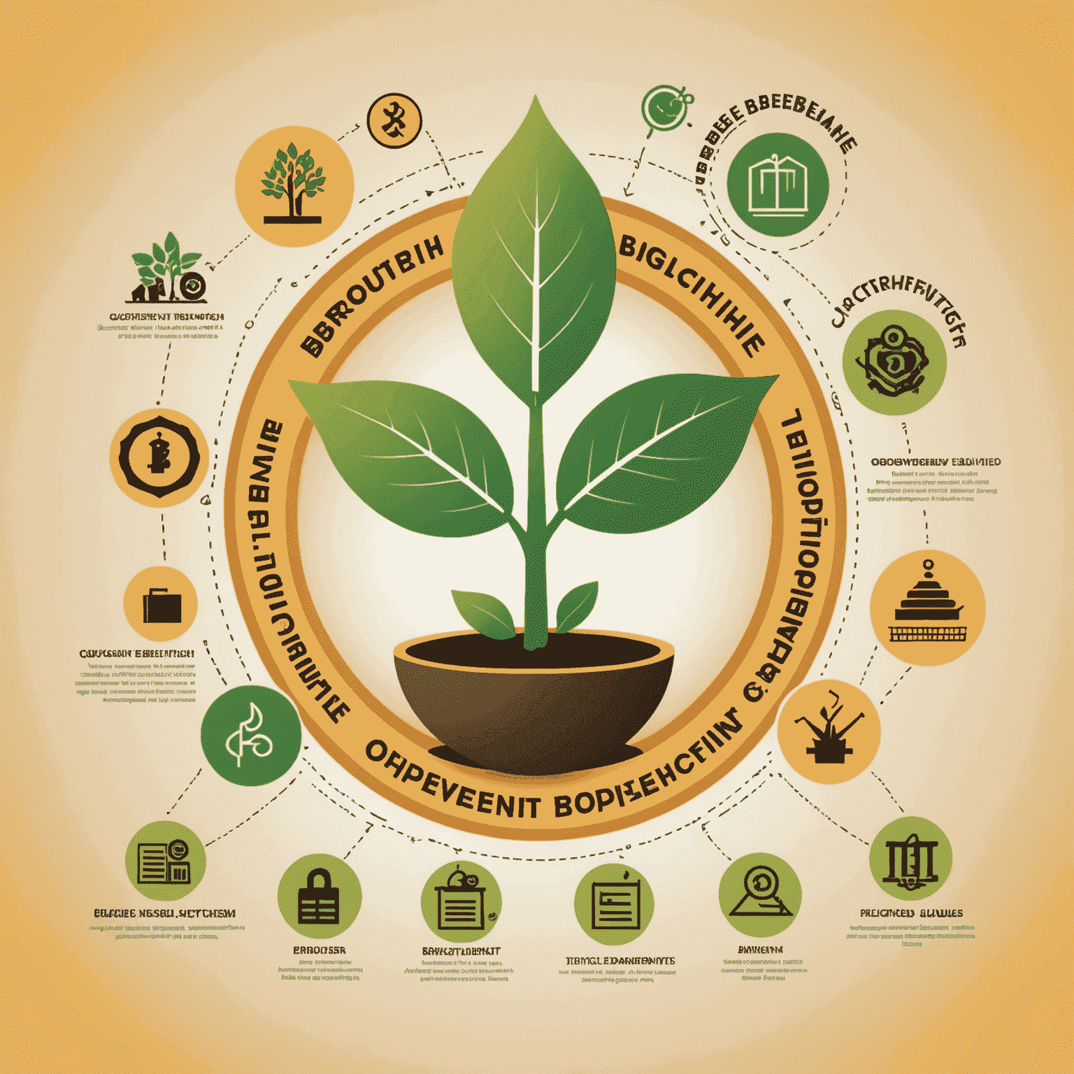 Illustration depicting the empowerment of small and medium enterprises through B-BBEE compliance, with symbols of growth, opportunity, and success.